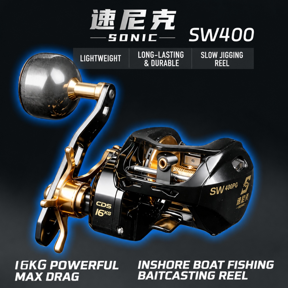 Fishing Boat Anchor - Carretilha de Pesca Offshore para Jigging